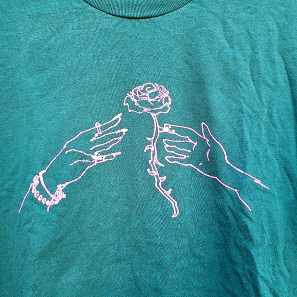 Division of Labor Hand & Rose Tee size Large - Picture 3 of 6